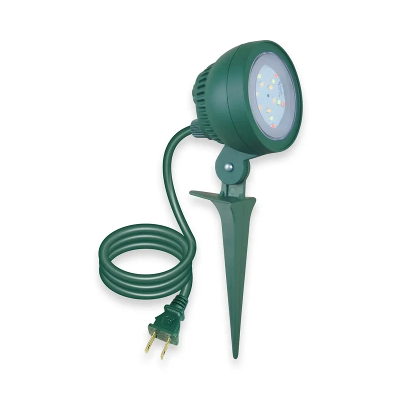 Kick Up Your Front Yard Curb Appeal With This Solid Waterproof Outdoor Christmas Floodlight Adjustable Holiday Garden Stake Lamp Total Backyard Glow Up Easy Plug Play Setup Ul Rated 4 Watt Bulb On Four Foot Cord