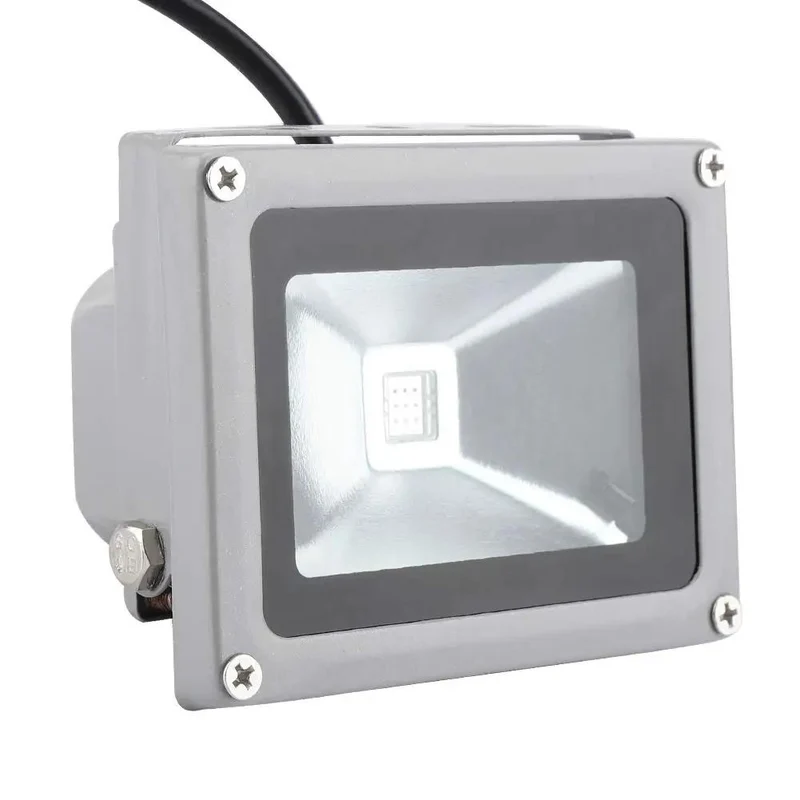 Killer RGB LED Flood Light For Outdoor Garden Security And Patio Setup With Easy Remote Control And 10 Watt Energy Catcher Total Backyard Glow Weather Proof Heavy Duty Lamp