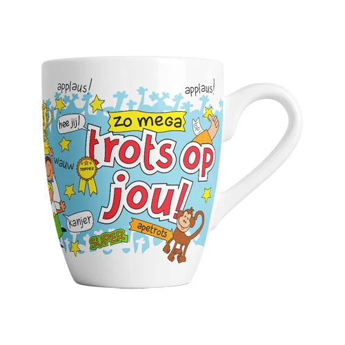 Mok cartoon Trots op jou