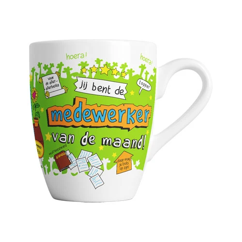Mok cartoon Medewerker