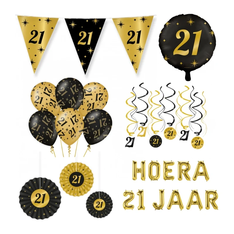 21 jaar Classy Versiering pakket - L