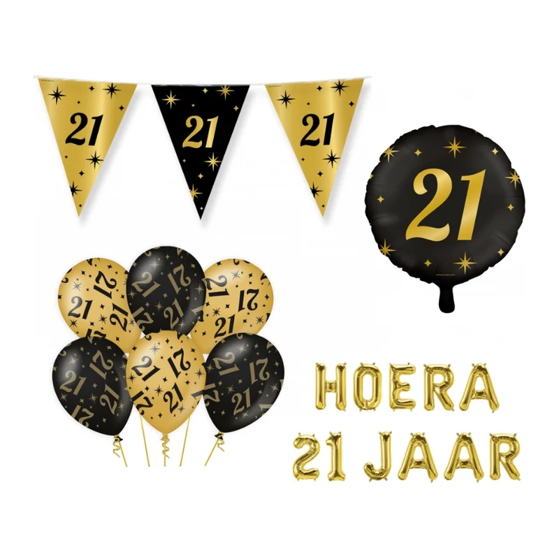21 jaar Classy Versiering pakket - M