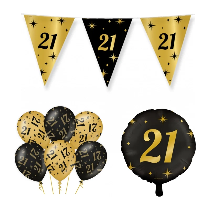 21 jaar Classy Versiering pakket - S