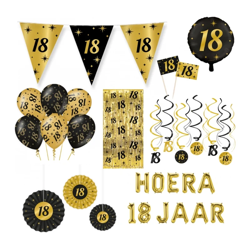 18 jaar Classy Versiering pakket - XL2