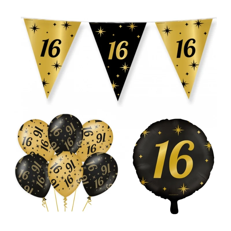 16 jaar Classy Versiering pakket - S
