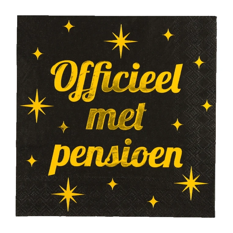 Pensioen servetten 16 stuks