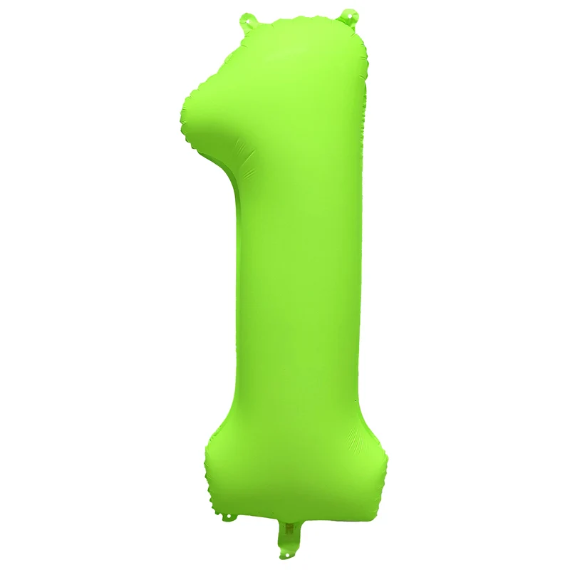 Cijfer ballon Neon Groen 86cm