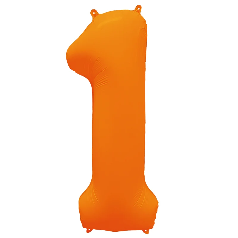 Cijfer ballon Neon Oranje 86cm