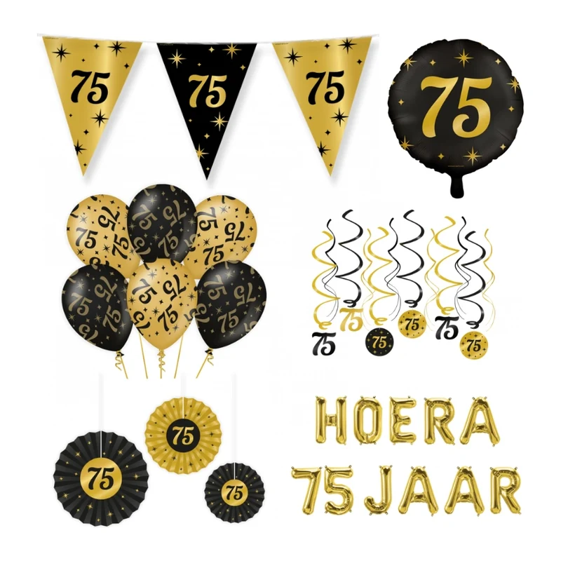 75 jaar Classy Versiering pakket - L