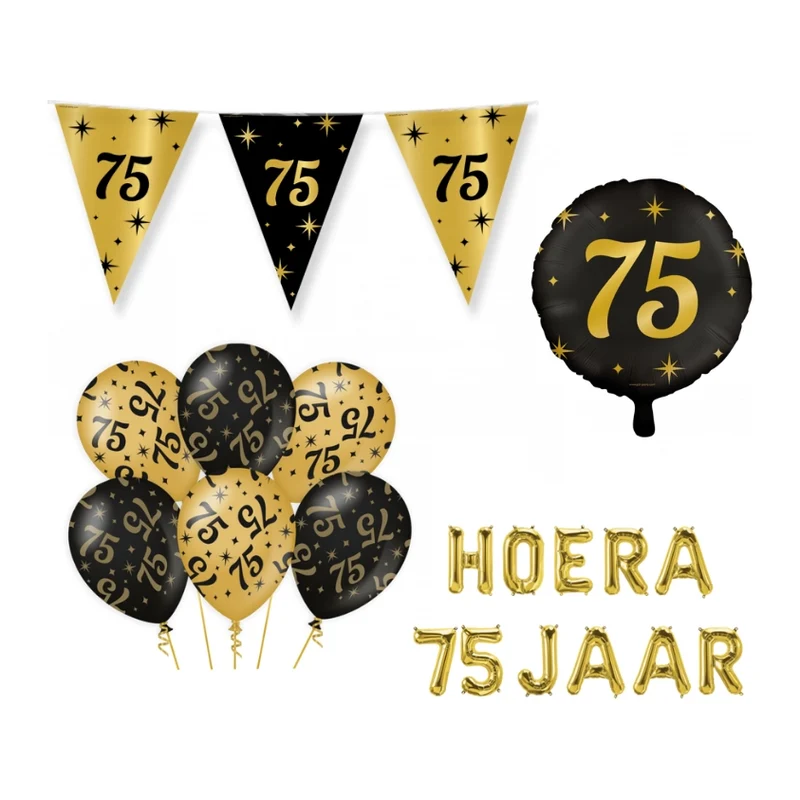 75 jaar Classy Versiering pakket - M