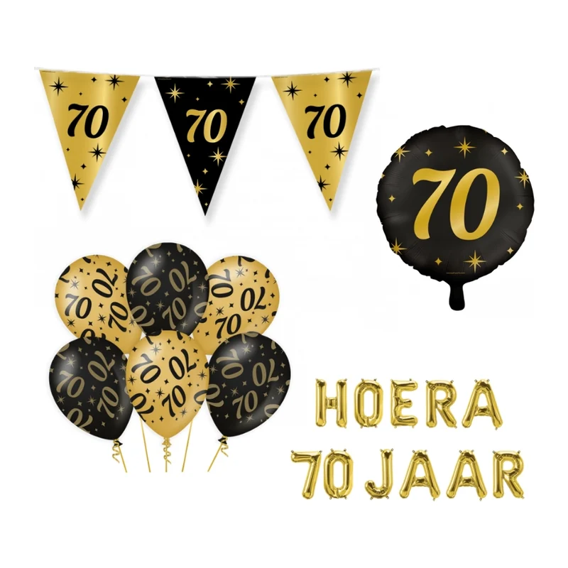 70 jaar Classy Versiering pakket - M