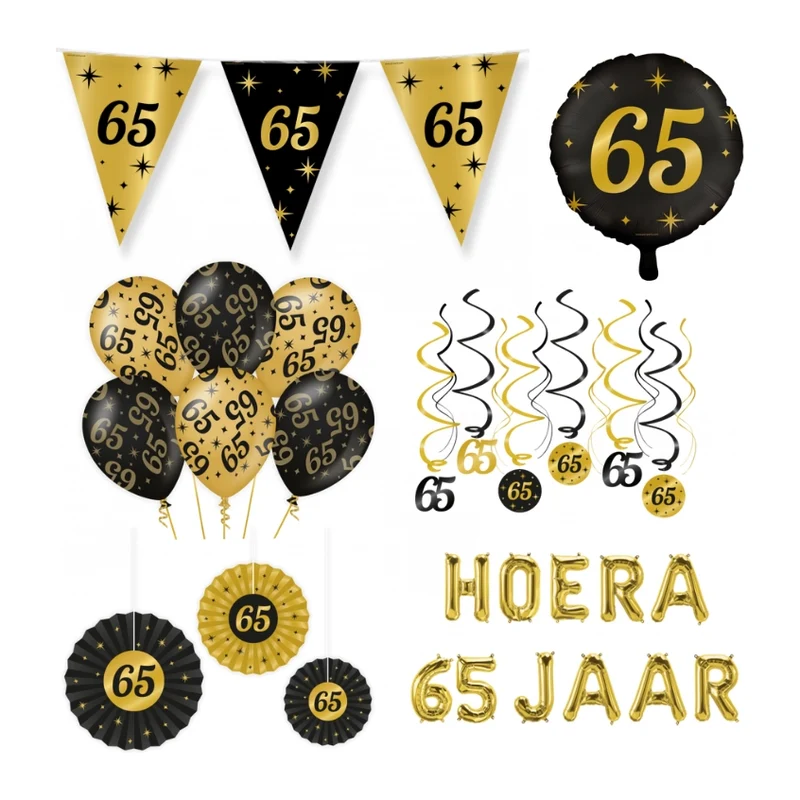 65 jaar Classy Versiering pakket - L