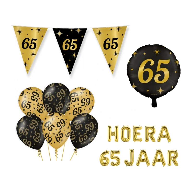 65 jaar Classy Versiering pakket - M