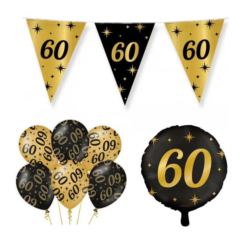 60 jaar Classy Versiering pakket - S