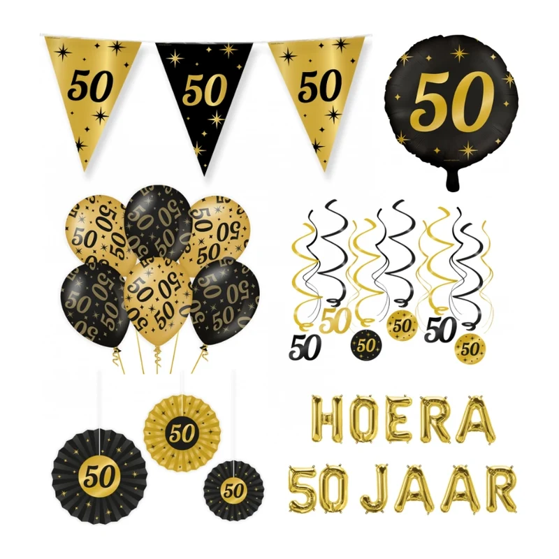 50 jaar Classy Versiering pakket - L