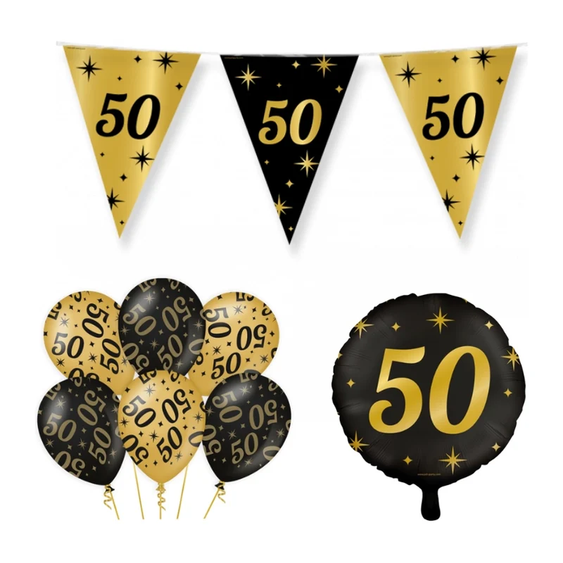 50 jaar Classy Versiering pakket - S
