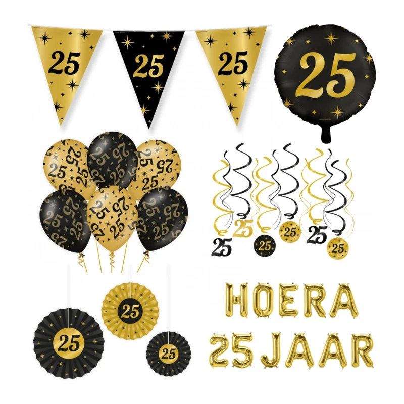 25 jaar Classy Versiering pakket - L