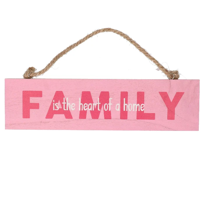 Houten bordje 'Family'