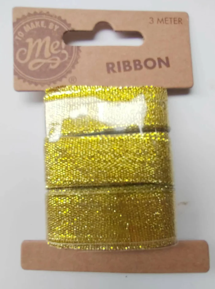 Lint breed goud 3 meter