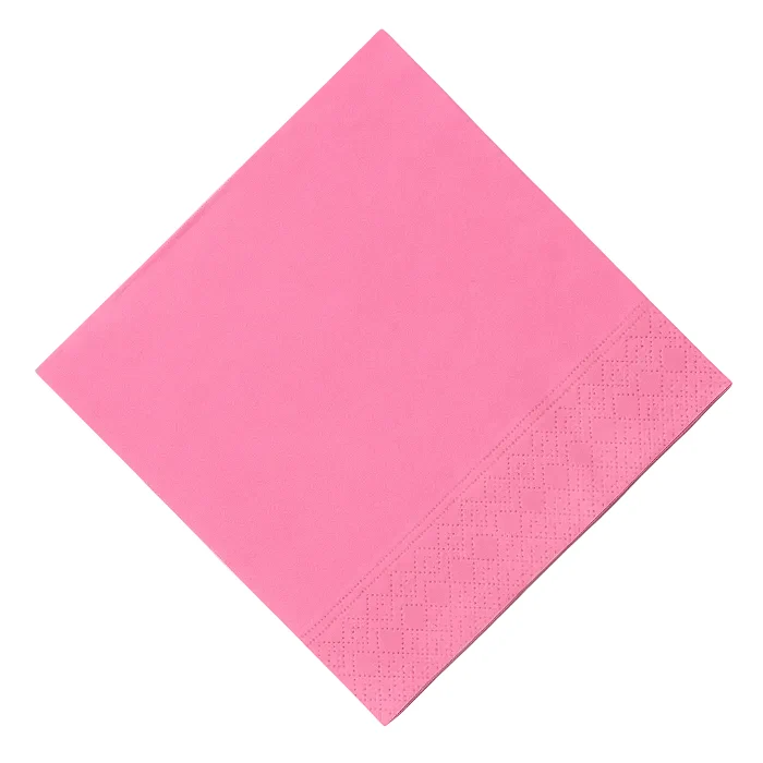 Servetten roze 33x33 cm - 20 stuks
