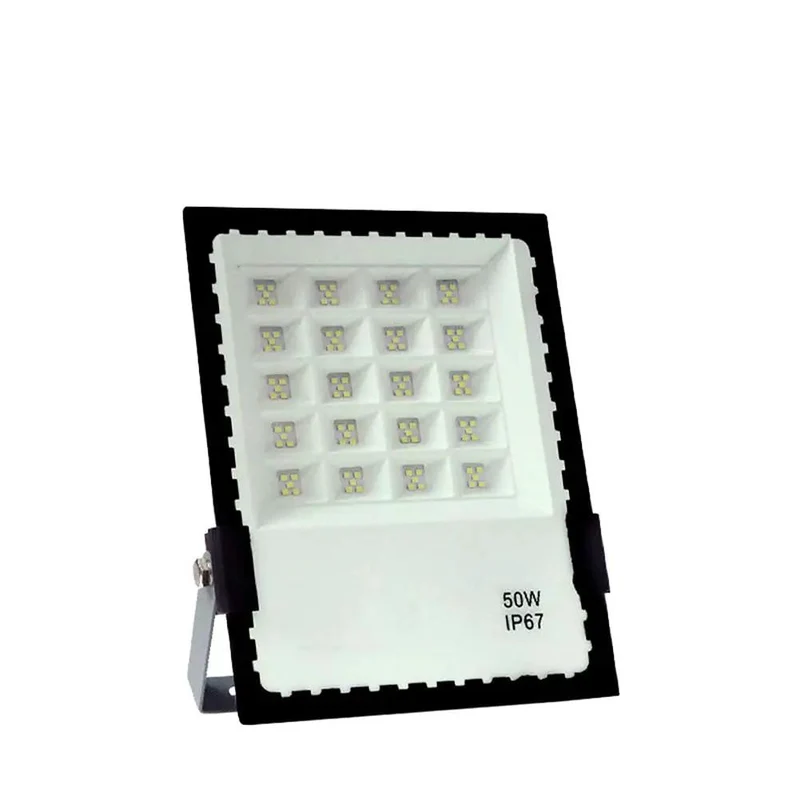 Rugged Aluminum LED Floodlight Heavy Duty Workhorse Ip67 Waterproof For Outdoor Security Garages Warehouses Patios And Yards. 6500K Daylight White Output Uses 2835 Chips For Blazing Clarity On A Wall Mount Beast Built For Performance.