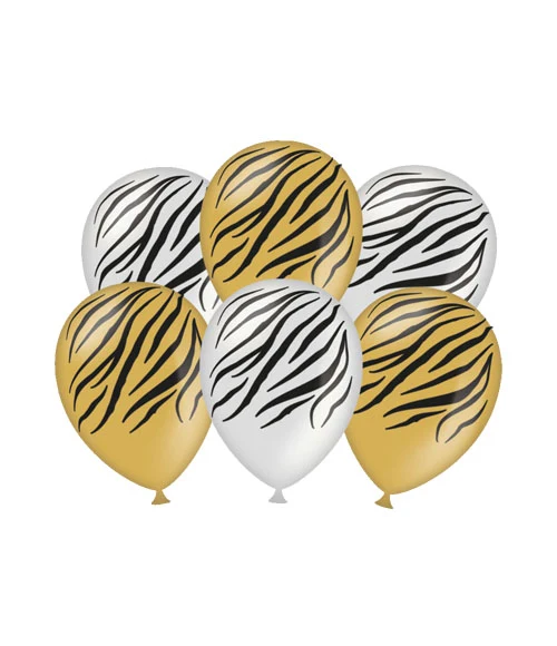 Ballonnen Party - Zebra 6st.