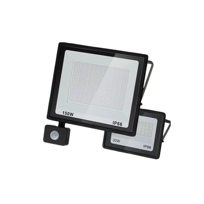 Heavy Duty Led Pir Motion Sensor Flood Light For Outdoor Wall Top Notch IP66 Waterproof Security Spotlight For Backyard Patio Garage 30 Watt Super Bright Lamp
