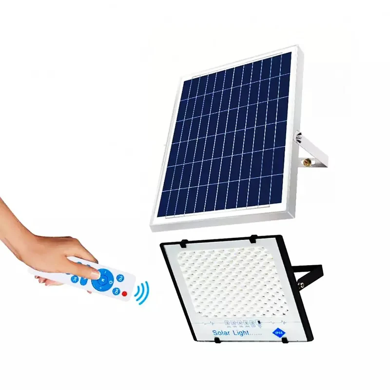 Hella Bright 400W Solar Flood Light With Remote Control And Dusk To Dawn Switch Featuring Slick IP65 Waterproof LED Outdoor Lighting To Amp Up Your Garden Yard Or Parking Lot Setup Any Time Of Night Without Stressing Over Skyrocketing Bills