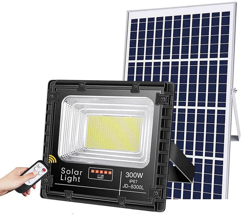 Badass Solar Flood Light With Remote And Daylight Sensor Tough As Nails IP65 Waterproof Outdoor Security Lamp Hella Bright Two Hundred Watt Yard And Driveway Coverage Black