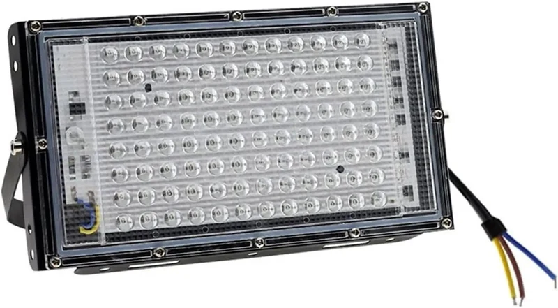 Heavy Duty Outdoor Ultraviolet UV Black Light Flood Lamp 50W Or 100W IP66 Weatherproof Aluminum Housing With Cord For Dope Party Vibes And Resin Crafting Sessions