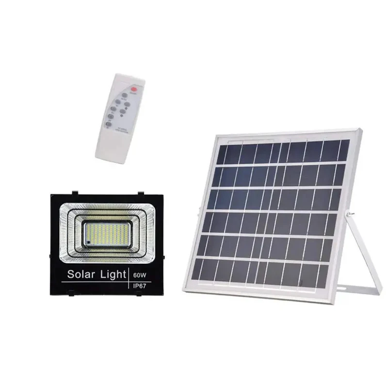 Tough As Nails Solar Security Flood Lights With 108 Led Bulbs And 60 Watt Output Featuring Durable IP67 Waterproof Build Three Custom Lighting Modes And Slick Wireless Remote For Backyards Patios And Driveways