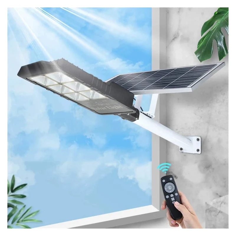 Hella Bright Solar Flood Light With Motion Sensor And Remote Control Badass IP66 Waterproof Yard Security Lamp For Driveway Patio And Walkway Built To Shine For Hours And Up To 300W