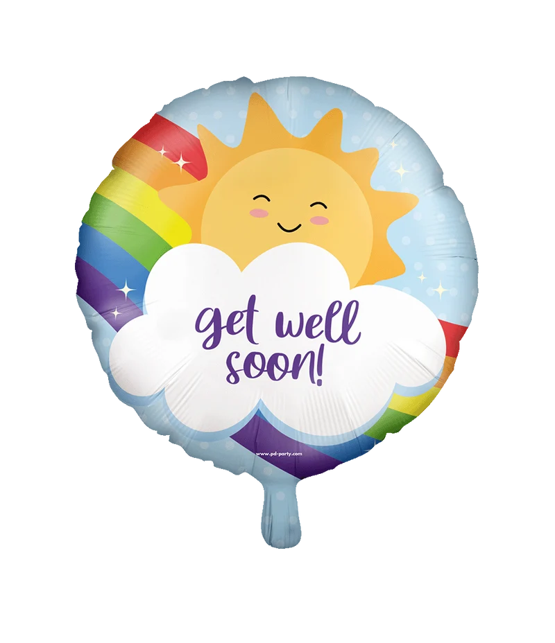 Folieballon - Get well soon 46cm