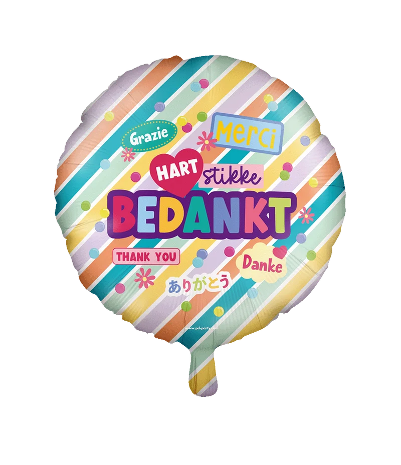 Folieballon - Bedankt 46cm