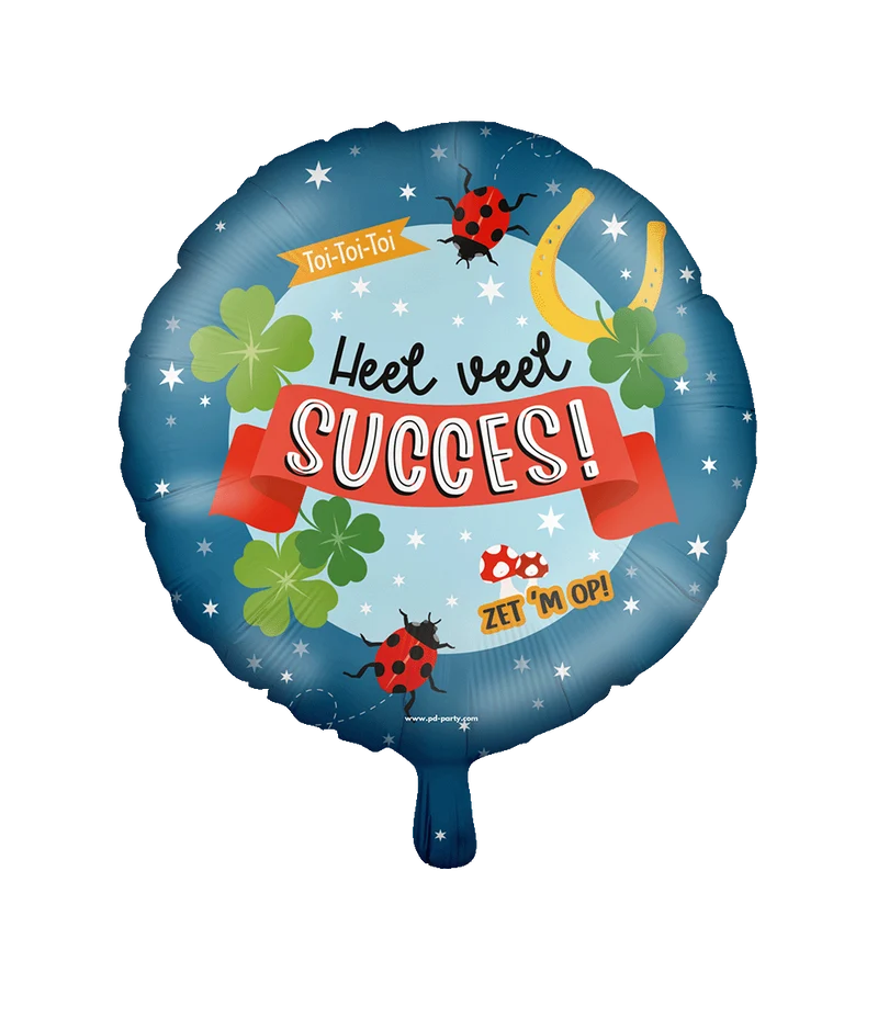 Folieballon - Heel veel succes 46cm