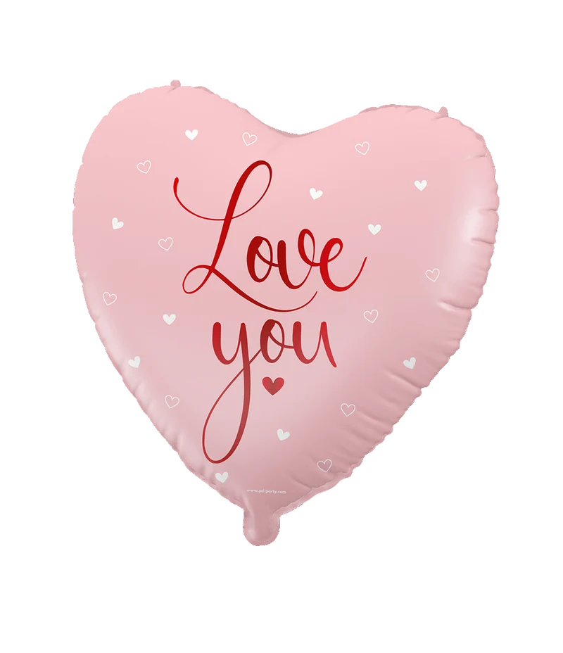 Folieballon - Love you pink 46cm