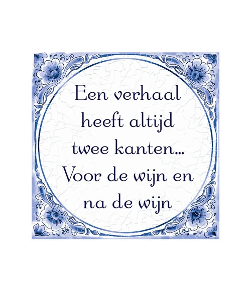 Tegel Delfts blauw - Verhaal twee kanten