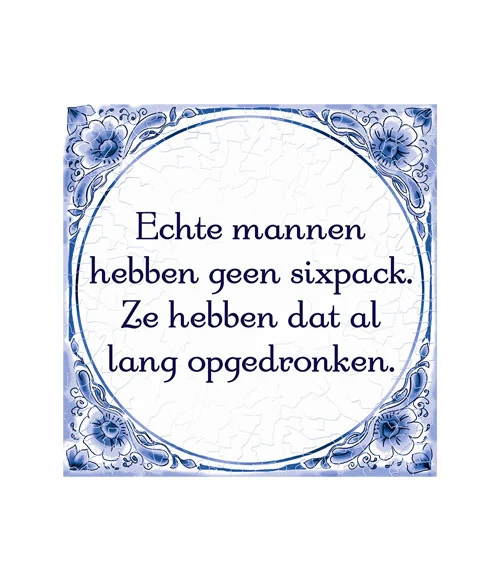 Tegel Delfts blauw - Sixpack