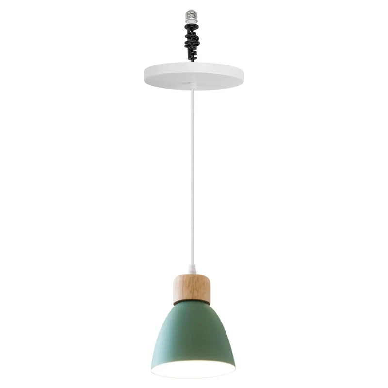 Metal Farmhouse Convertible Light Kit For 4 5 6 Inch Recessed Openings With E26 Adapter Transforms Can Into Pendant Safe Rated Dimmable Socket For Kitchen Island And Hallways Green Hassle Free Glow Up