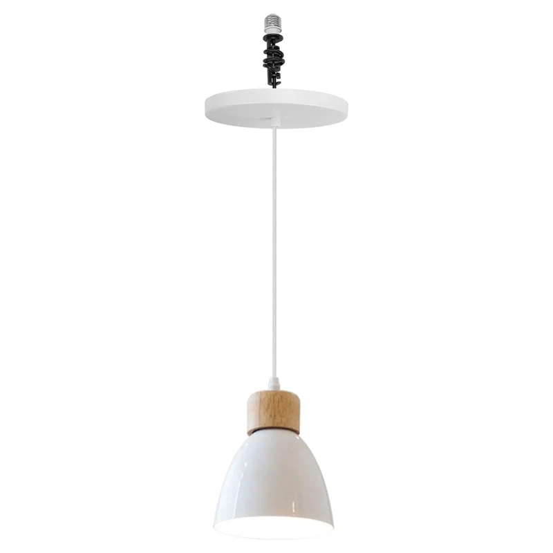 No Fuss Recessed Light Conversion Kit Fits 4 5 6 Inch Holes Easy Swaps Dated Can Lights For A Polished Pendant With E26 Socket For Kitchen Island Hallway Cozy Farmhouse White Trim Instant Room Refresh