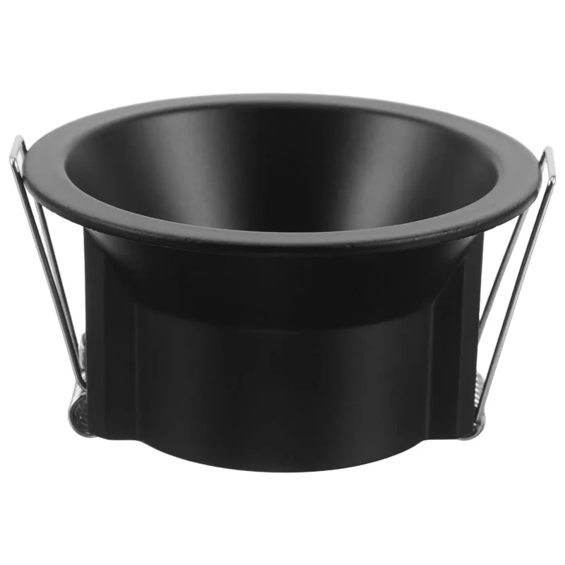 Sleek Black Metal MR16 Recessed Downlight Trim Deep Baffle Anti Glare Shield Smooth 1.57 Inch Cut Out Fits Standard Cans Easy Slip Install Indoor Spotlight Sharp Focus Beam Matte Finish Modern Glow Long Lasting Performance Premium Quality Zero Hassle