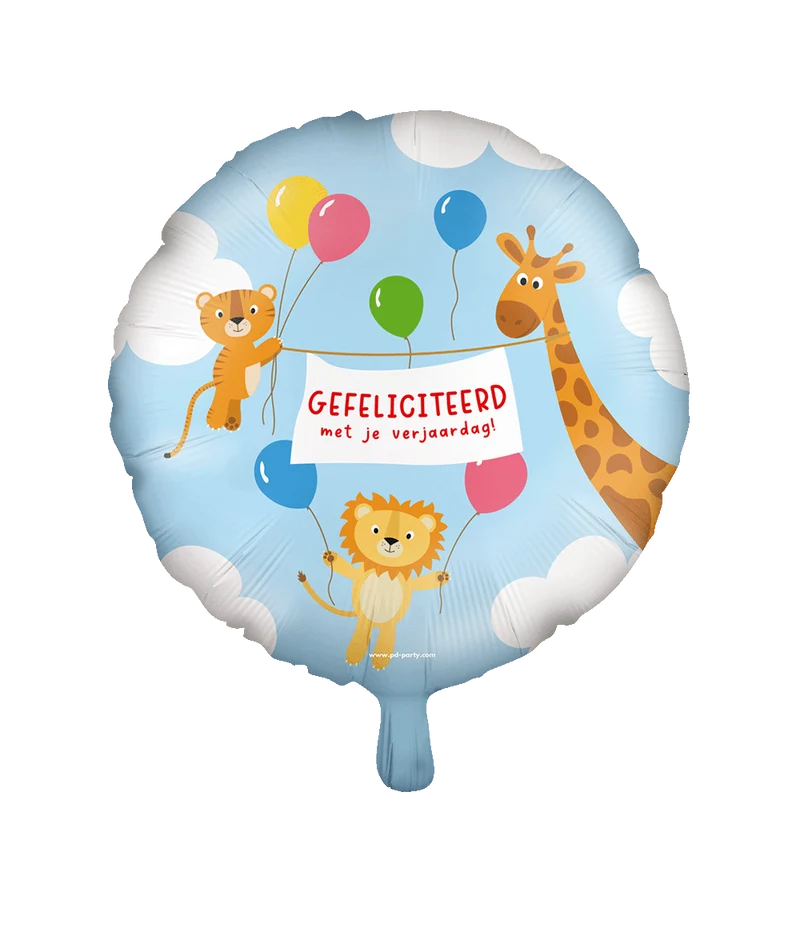 Folieballon - Gefeliciteerd kids 46cm