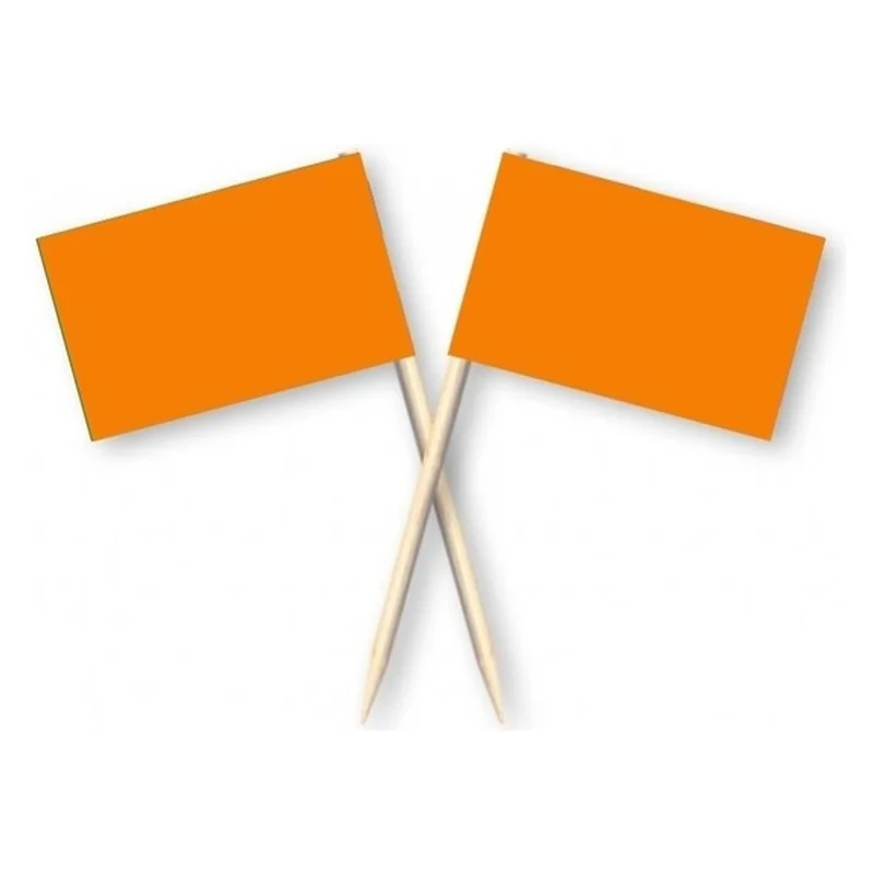 Cocktail Prikkers - Oranje - 50 stuks