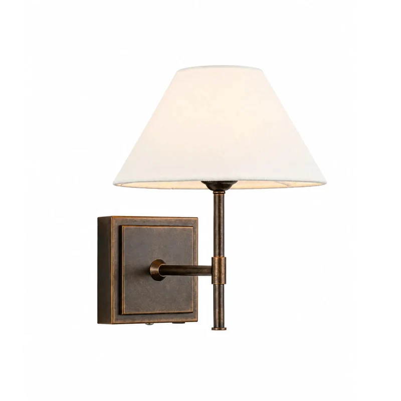 Easy Breezy Cordless Wall Sconce With Slick Weathered Bronze Finish And Soft White Fabric Shade For Prime Modern Farmhouse Vibes And Smooth Plug Free Room Lighting