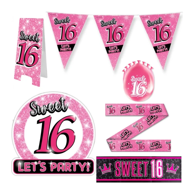 Sweet 16 Versiering pakket - XL2