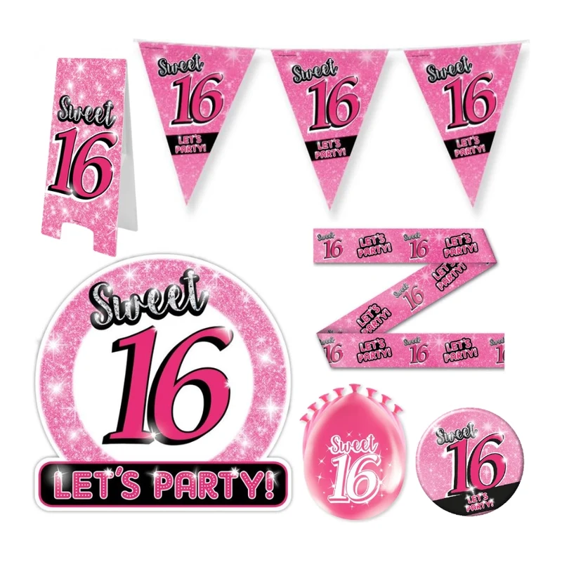 Sweet 16 Versiering pakket - XL