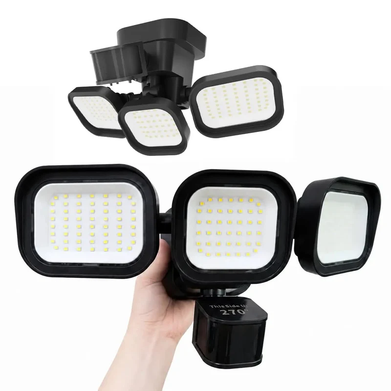 Top Shelf Motion Sensor Flood Lights For Outdoor 270 Degree Coverage Badass Hardwired Security Light 5500 Lumen Led Adjustable Head Two Pack Darn Bright No Fuss Night Perimeter Protection Kit
