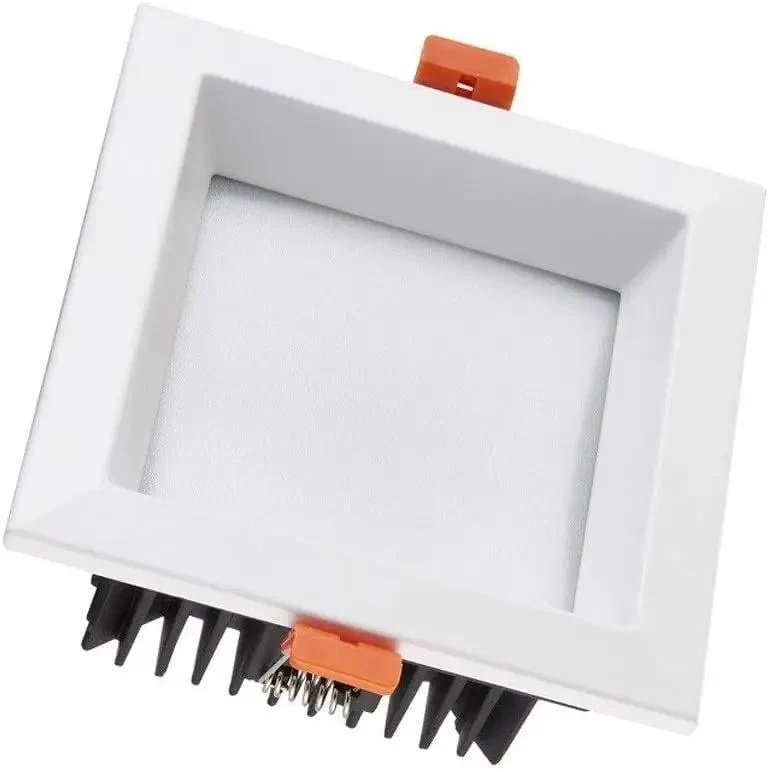 Square LED Recessed Downlight Retrofit Kit With Straight Shot Trim Housing Delivers Drop Dead Bright Glow For Homes And Offices Offering Heavy Duty Frame And Zero Sweat Wire Hookup