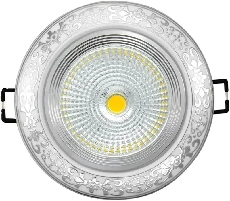 5W Cool White Recessed LED Downlights With Sleek Silver Trim Kit For Easy Peasy Kitchen And Bedroom Ceiling Setup Energy Saving Compact Spotlights That Deliver Instant Glow And A Top Tier Vibe Without Breaking The Bank
