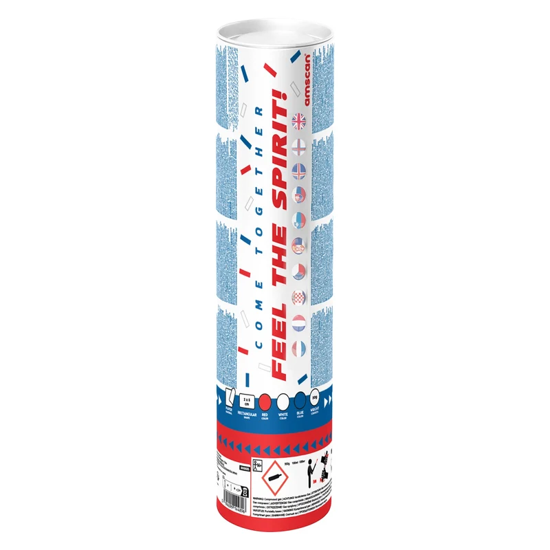 rood wit blauw bio confetti shooter